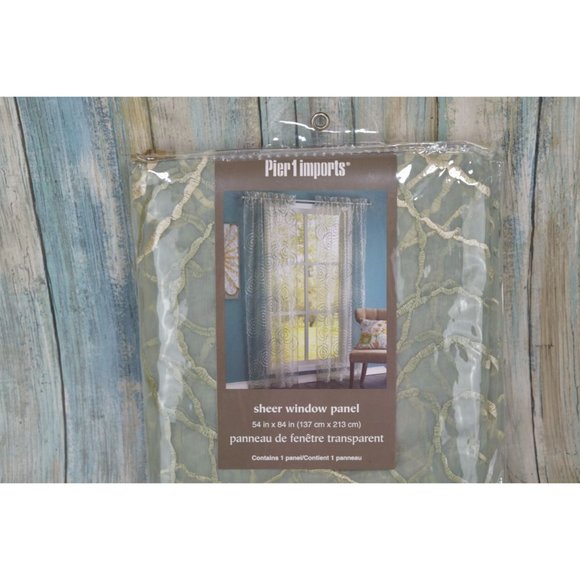 Pier 1 Sheer Window Panel Transparent 54" x 84" New - Picture 3 of 5